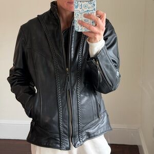 Walter Dyer Leather Biker jacket